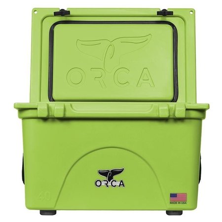ORCA Cooler, 40 qt Cooler, Lime, 10 days Ice Retention ORCL040